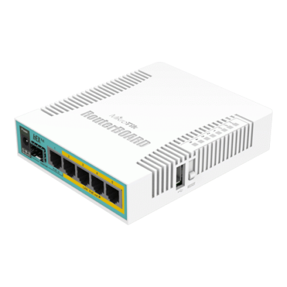 Router hEX PoE, 5 x Gigabit 4 PoE, 1 x SFP, RouterOS L4 - Mikrotik RB960PGS [1]