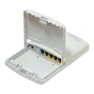 Router PowerBox de exterior, 5 x Fast Ethernet, 4 x PoE, RouterOS L4 - Mikrotik RB750P-PBr2