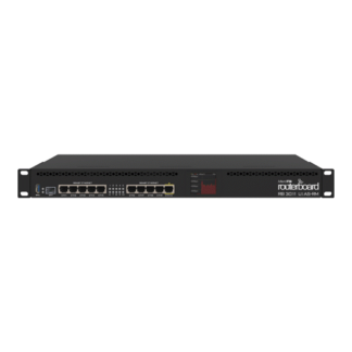 Router 10 x Gigabit, 1 x SFP, 1 x PoE, RouterOS L5, 1U - Mikrotik RB3011UiAS-RM