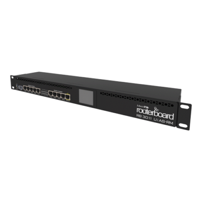 Router 10 x Gigabit, 1 x SFP, 1 x PoE, RouterOS L5, 1U - Mikrotik RB3011UiAS-RM [1]