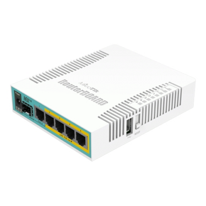 Router hEX PoE, 5 x Gigabit 4 PoE, 1 x SFP, RouterOS L4 - Mikrotik RB960PGS [1]