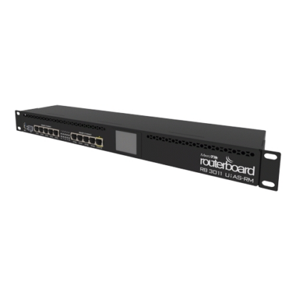 Router 10 x Gigabit, 1 x SFP, 1 x PoE, RouterOS L5, 1U - Mikrotik RB3011UiAS-RM [1]