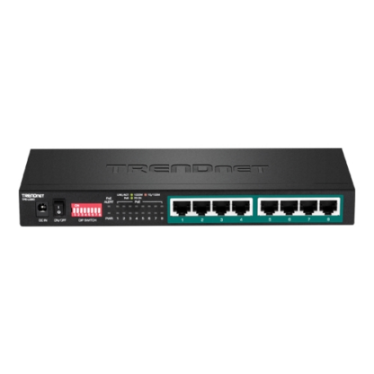 Switch 8 porturi Gigabit Long Range 200m PoE+ - TRENDnet TPE-LG80 [1]