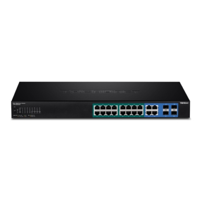 Switch Web Smart, 16 x Gigabit PoE+, 4 x Gigabit/SFP, putere 370W - TRENDnet TPE-1620WSF [1]