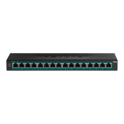 Switch 16 porturi Gigabit PoE/PoE+ 123W - TRENDnet TPE-TG160H [1]