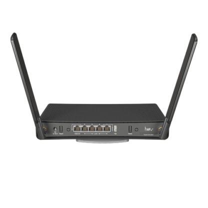 hAP ac³, 5 x Gigabit, 1 x PoE, 802.11b/g/n 2.4Ghz, 802.11ac 5Ghz, antene externe 3dBi 2.4GHz, 5.5dBi 5GHz - MikroTik RBD53iG-5HacD2HnD [1]