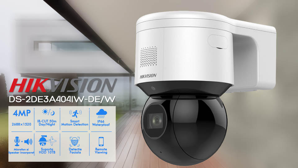 WIFI IP Mini PTZ Hikvision DS-2DE3A404IW-DE/W