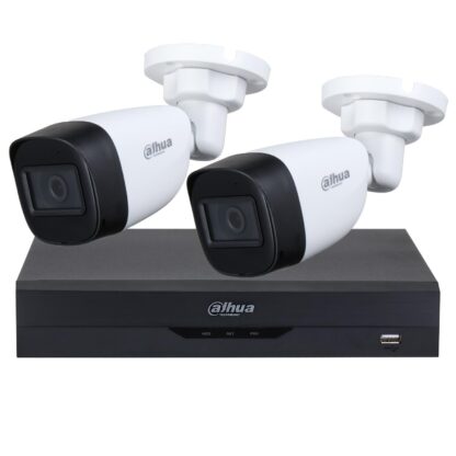 Sistem supraveghere Dahua 2 camere exterior 5MP, DVR XVR 4 canale, 5MP [1]