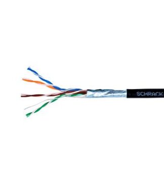 Cablu Schrack, F/UTP Cat.5e, HSEKF424E3, 4x2xAWG24, PE de exterior, negru, cutie