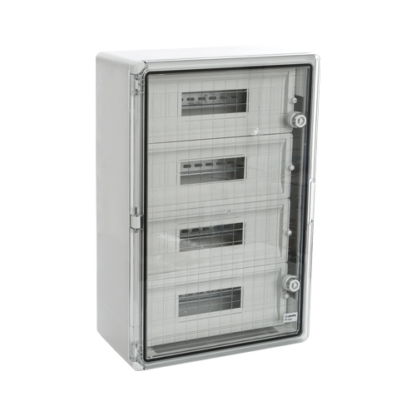 Cutie modulara, din ABS gri, usa transparenta, IP65, 2 x 12 module, 300x400x170 mm PP3114 [1]