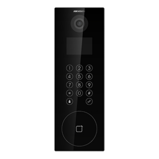 Panou exterior videointerfon TCP/IP pentru blocuri si spatii birouri, control acces integrat cu card sau cod PIN - HIKVISION DS-KD8103-E6