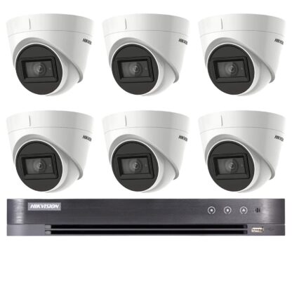 Sistem de supraveghere 6 camere Hikvision 8MP, 4in1, lentila 2.8mm, IR 60m, DVR 8 canale 4K, 8MP [1]