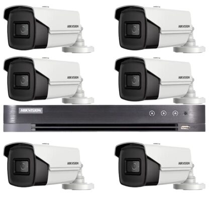 Sistem supraveghere Hikvision 6 camere 4 in 1 8MP, IR 60m, DVR 8 canale 4K 8MP [1]