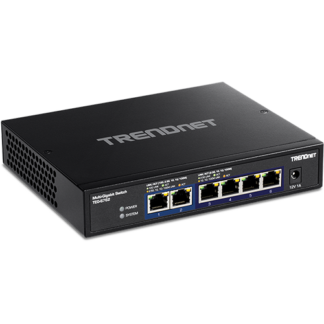 Switch 6 porturi, 4 x 2.5G si 2 x 10G , Fanless - TRENDnet TEG-S762