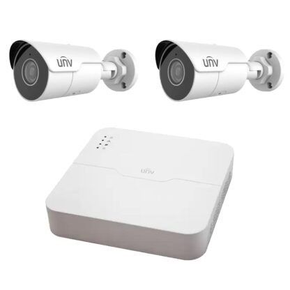 Sistem de supraveghere video IP PoE UNV 2 camere Starlight 4MP, 2.8mm, IR 50m, NVR 4 canale 8MP [1]