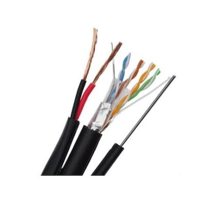 Cablu FTP 0.45mm CAT 5E cu sufa 1mm si alimentare 2x0.75 mm CCA [1]