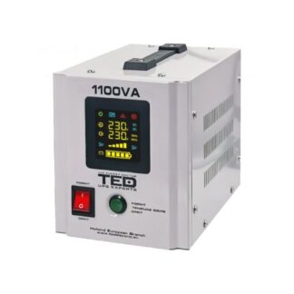 UPS 1100VA/700W runtime extins utilizeaza un acumulator (neinclus) TED UPS Expert TED000323