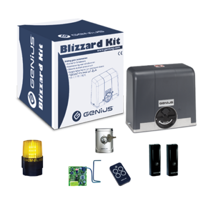 Kit automatizare poarta culisanta BLIZZARD 500KG - GENIUS BLIZZARD500-104014-KIT [1]