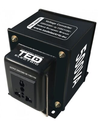 Transformatoare si Invertoare - Transformator 230-220V la 110-115V 500VA/500W reversibil TED003676