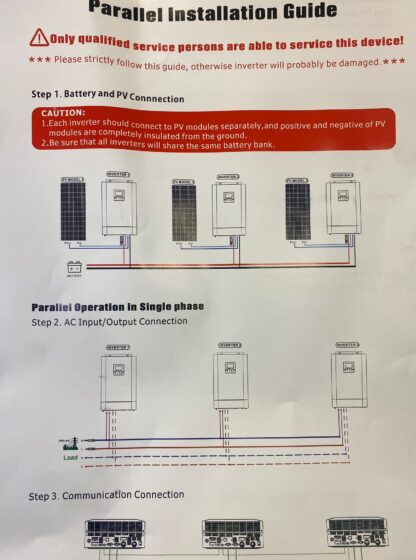 Invertor hybrid 5.5 kw pentru sistem fotovoltaice off-grid conexiune in paralel, MPS5500HP [1]