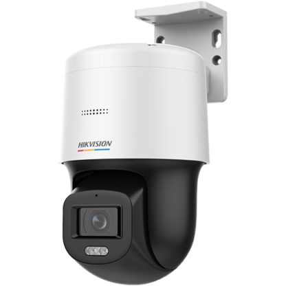 Camera de supraveghere ColorVu,  miniPT, IP, 4MP, lentila 4.0mm, Lumina Alba 30m, Audio, PoE, IP66  - HIKVISION DS-2DE2C400SCG-E(F1) [1]