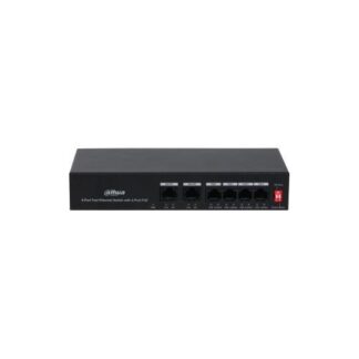 Switch 4 porturi, 1.2 Gbps, PoE, cu management, Dahua PFS3006-4ET-36