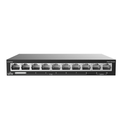 Switch 8 porturi PoE, 2 porturi uplink RJ45 - UNV NSW2020-10T-POE-IN [1]