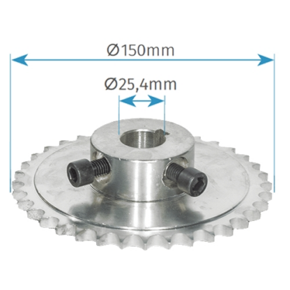 Pinion 36 dinti, pentru motoarele portilor sectionale - MOTORLINE PDP36 [1]