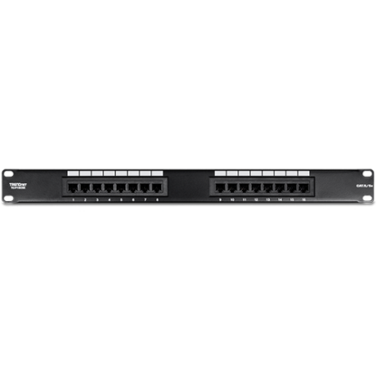 Patch Panel 16 porturi RJ45 UTP 19', Cat5/5e - TRENDnet TC-P16C5E [1]