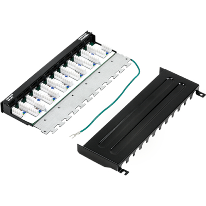 Patch Panel 12 porturi RJ45 UTP, Cat6a, Ecranat, 0.5U - TRENDnet TC-P12C6AS [1]