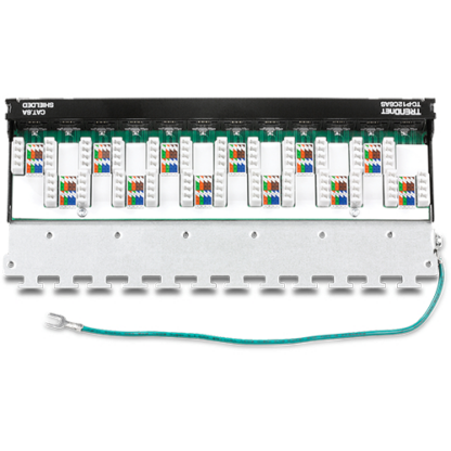 Patch Panel 12 porturi RJ45 UTP, Cat6a, Ecranat, 0.5U - TRENDnet TC-P12C6AS [1]