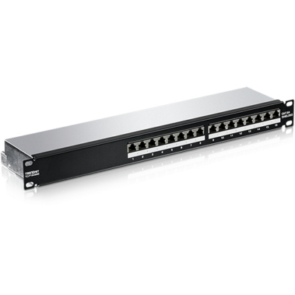 Patch Panel 16 porturi RJ45 UTP, Cat6a, Ecranat, 1U - TRENDnet TC-P16C6AS [1]