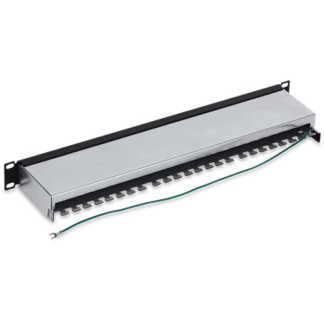 Patch Panel 24 porturi RJ45, Cat6a, Ecranat, 1U - TRENDnet TC-P24C6AS [1]