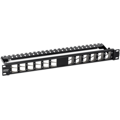 Patch Panel ecranat 24 porturi blank keystone inclinate 1U - TRENDnet TC-KP24SA [1]