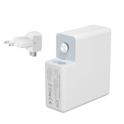 Incărcător MacBook Pro USB Tip C, 87W, Încărcare Rapidă, inclus Cablu USB Tip C 2m, compatibil cu modelele 13/14/15 inch după 2016, MacBook Air după 2018, Alb [1]