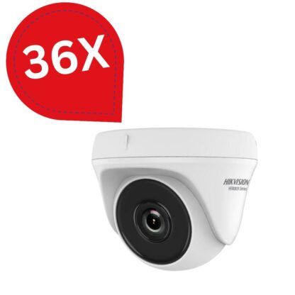 Pachet 36 bucăți Camera supraveghere Hikvision Turbo HD Dome HWT-T120-P 2MP seria HiWatch 2.8mm IR 20m [1]