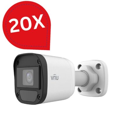 Pachet 20 bucăți Cameră supraveghere AnalogHD, 2MP, lentilă 2.8mm, IR20m, IP67  UNV UAC-B112-F28 [1]