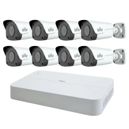 Sistem supraveghere Uniview 8 camere IP 4MP lentilă 2.8mm NVR 4K 8 canale 8MP [1]