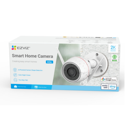 Camera supraveghere IP EZVIZ WiFi 4MP rezolutie 2K IR 30 metri imagini color - CS-H3c-2K+ [1]