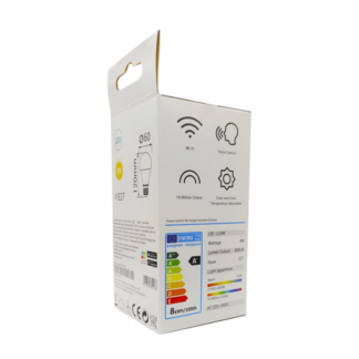 Detectie efractie - Bec LED inteligent EZVIZ Wi-Fi E27 806 lmn lumina calda 2700K ajustabila CS-HAL-LB1-LWAW