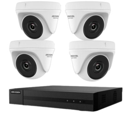 Kit supraveghere Hikvision seria HiWatch 4 camere 2 Megapixeli Infrarosu 20M DVR 4 canale [1]