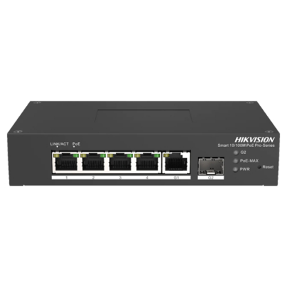 Switch Smart managed 4 porturi, 1 port Gigabit SFP, 1 port Gigabit RJ45 - HIKVISION DS-3T1306P-SI-HS [1]