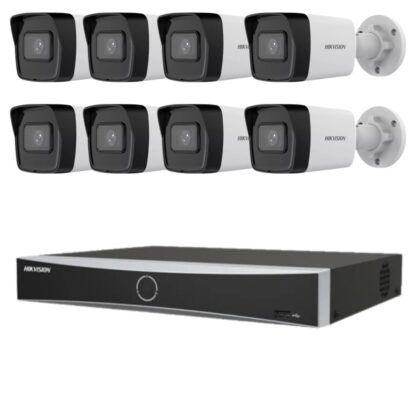 Sistem supraveghere Hikvision 8 camere IP 4MP IR 30m NVR 8 canale 12MP AcuSense [1]