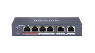 Switch 4 porturi Unmanaged POE Hikvision DS-3E0106P-E-M