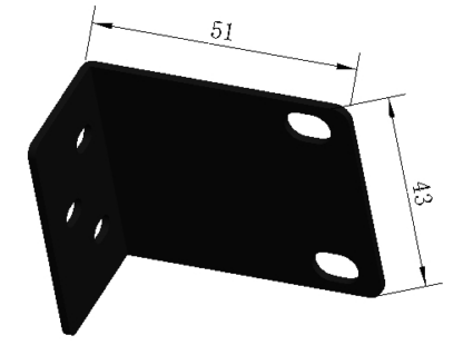 Set Bracket Hikvision 1U/380/385/BRACKET [1]