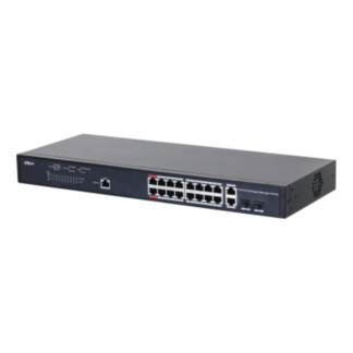 Switch 18 porturi, 16 porturi POE, Gigabit, Port Dahua PFS4218-16GT-130