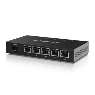Routere - Router Ubiquiti cu 5 porturi Gigabit 1 port SFP PoE pasiv -  ER-X-SFP