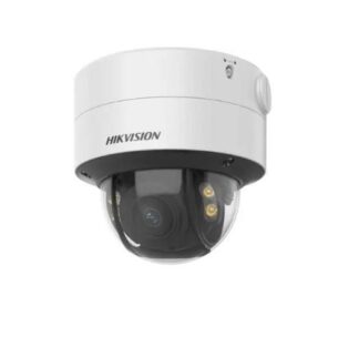 Camera supraveghere IP Dome  ColorVu 4 MP 2.8-12 mm Motorizat Lumina alba 40 m PoE Slot Card Microfon Hikvision DS-2CD2747G2T-LZSC