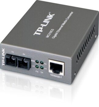 Media convertor 1 port SC/UPC, single-mod, 15 Km, montabil in rack  TP-Link MC210CS