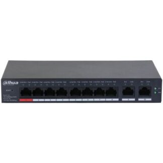 Switch 10 porturi Managed Desktop 8 Porturi PoE Dahua CS4010-8ET-110